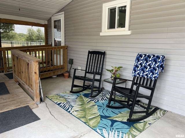 9955 E 750th St, Colchester, IL 62326 - view of wooden deck