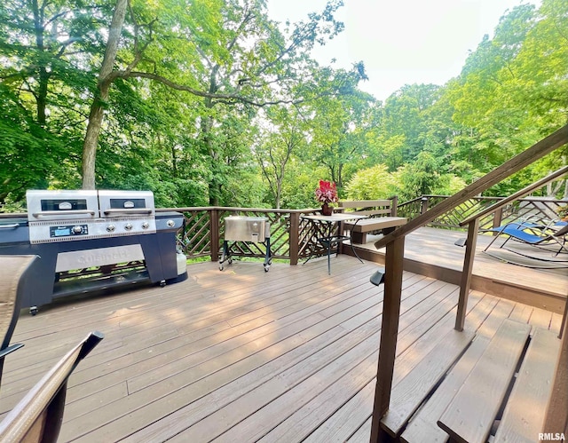 283 Old Germantown Rd, East Peoria, IL 61611 - view of wooden deck