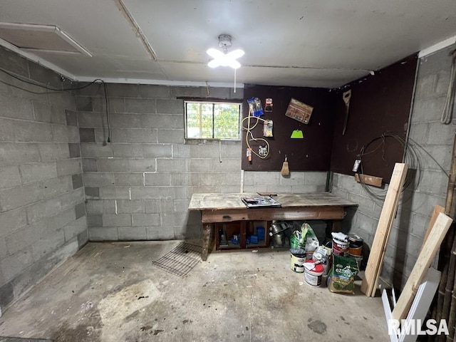 836 S Johnson St, Macomb, IL 61455 - basement featuring a workshop area