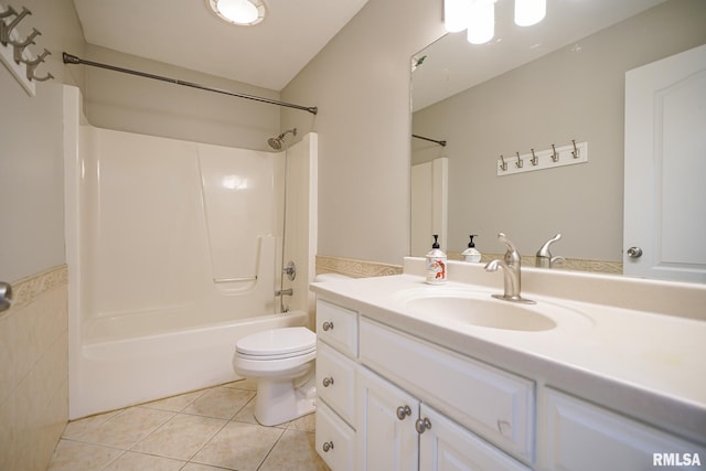 521 S French Dr, Dunlap, IL 61525 - bathroom featuring vanity, shower / washtub combination, and tile patterned floors