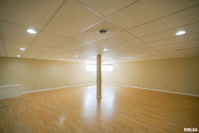 521 S French Dr, Dunlap, IL 61525 - below grade area with light wood-type flooring and recessed lighting
