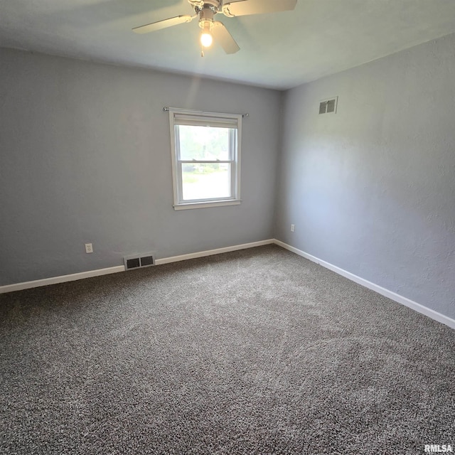 4928 W Farmington Rd, Peoria, IL 61604 - empty room featuring a ceiling fan, baseboards, and carpet