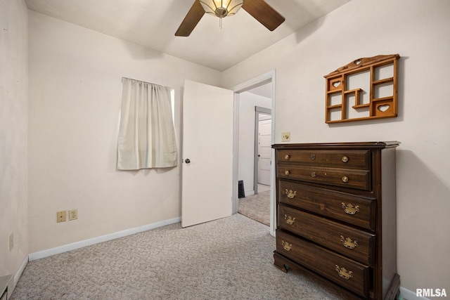 1111 S 4th St, Pekin, IL 61554 - bedroom featuring carpet flooring, baseboards, and a ceiling fan