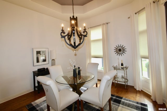 1964 Chestnut Ln, Washington, IL 61571 - dining area featuring a chandelier, wood finished floors, and plenty of natural light