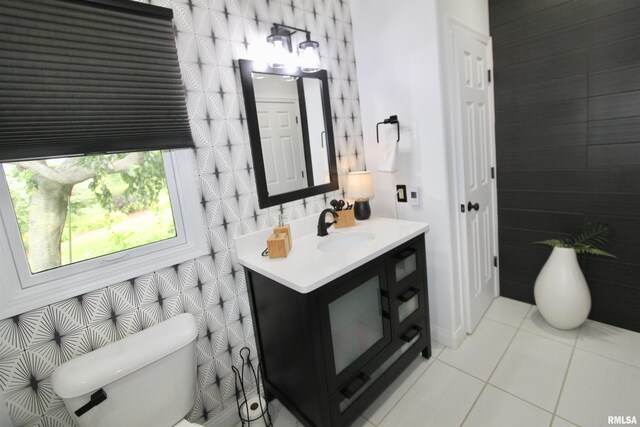 1964 Chestnut Ln, Washington, IL 61571 - half bathroom featuring vanity and tile patterned flooring