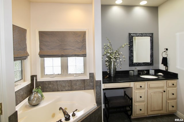 1964 Chestnut Ln, Washington, IL 61571 - full bath with a jetted tub and vanity