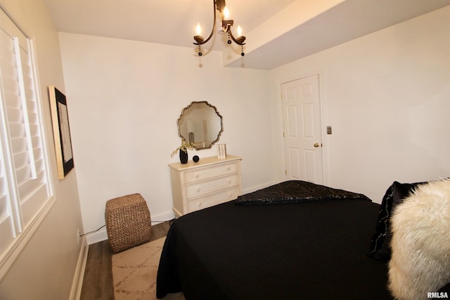 1964 Chestnut Ln, Washington, IL 61571 - bedroom with wood finished floors and a chandelier