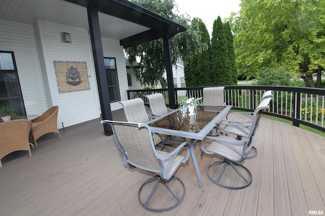 1964 Chestnut Ln, Washington, IL 61571 - wooden terrace featuring outdoor dining space