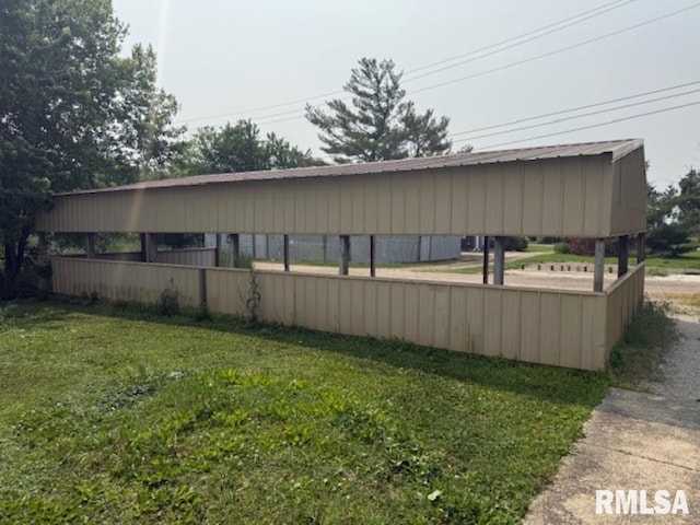 102 Main St, Camp Grove, IL 61424 - view of side of property featuring a lawn