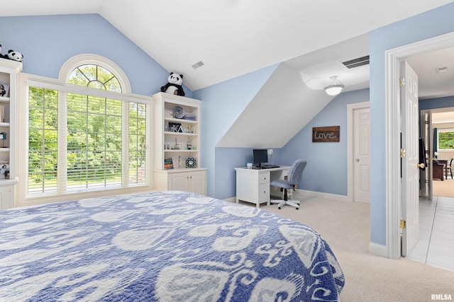 11518 N Nettle Creek Dr, Dunlap, IL 61525 - bedroom featuring lofted ceiling and carpet flooring