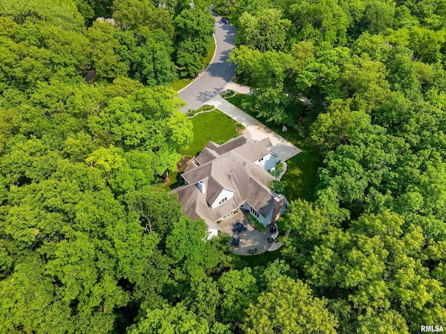 11518 N Nettle Creek Dr, Dunlap, IL 61525 - bird's eye view of a heavily wooded area