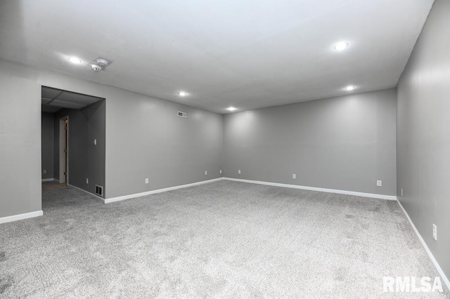 2331 W Molly Ln, Dunlap, IL 61525 - carpeted empty room featuring baseboards and recessed lighting