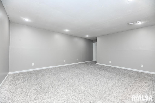 2331 W Molly Ln, Dunlap, IL 61525 - carpeted spare room featuring baseboards and recessed lighting
