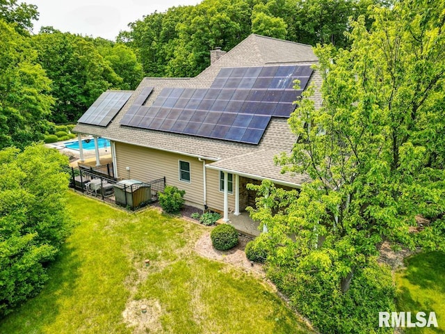 1112 W Cedar Hills Dr, Dunlap, IL 61525 - view from above of property