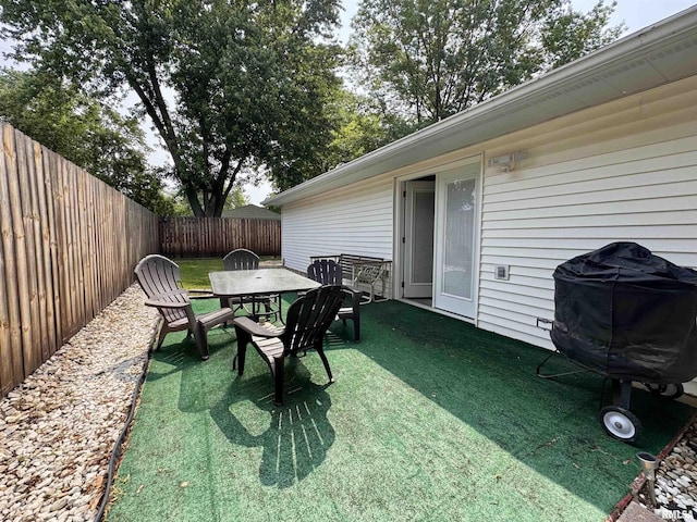 1612 Joyce Ln, Macomb, IL 61455 - view of yard featuring outdoor dining space