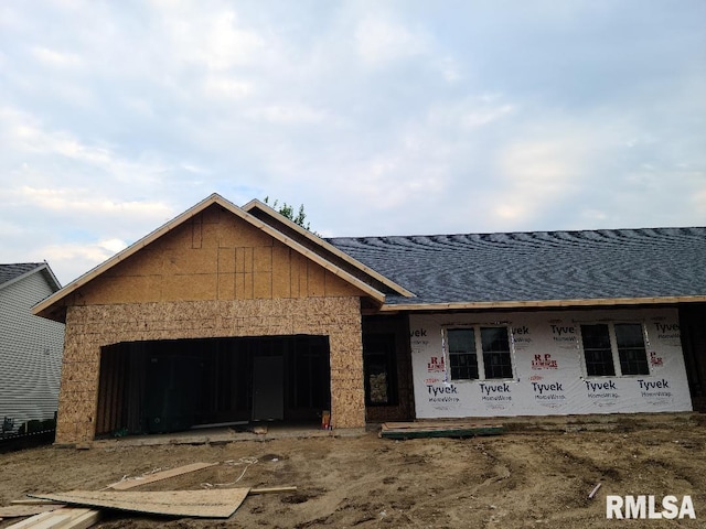 3716 W Eagle Point Dr, Peoria, IL 61615 - property in mid-construction with roof with shingles and an attached garage