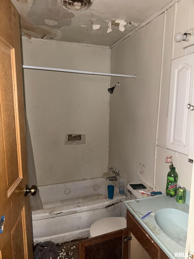 2432 W Antoinette St, Peoria, IL 61605 - bathroom with vanity,  shower combination, and toilet