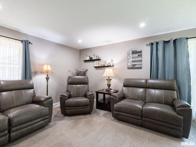 2010 E Paris Ave, Peoria, IL 61614 - carpeted living area with recessed lighting and baseboards