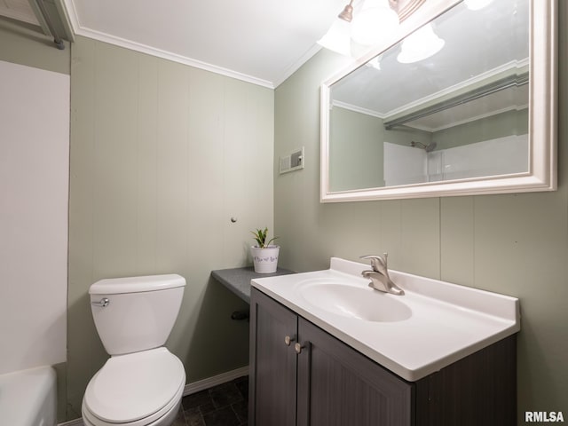 2010 E Paris Ave, Peoria, IL 61614 - bathroom with vanity and crown molding