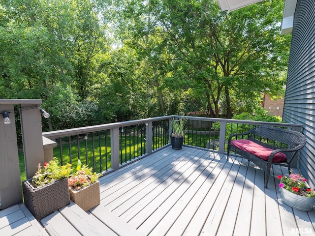 2010 E Paris Ave, Peoria, IL 61614 - view of wooden deck