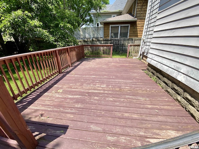 1502 W Columbia Ter, Peoria, IL 61606 - view of wooden deck