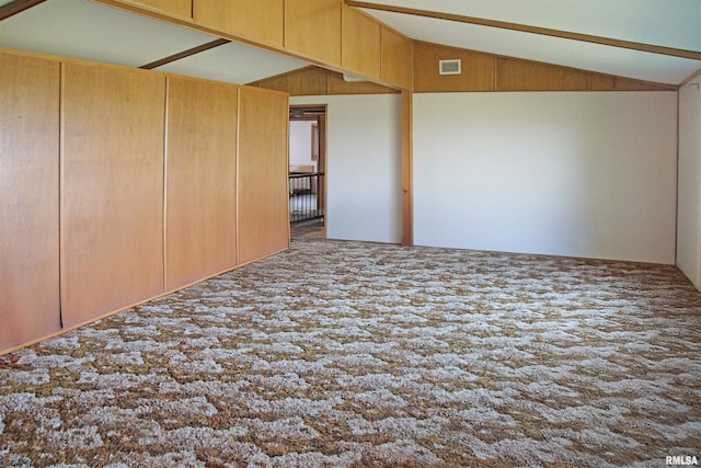 18223 N Slane Rd, Princeville, IL 61559 - unfurnished room with lofted ceiling and carpet