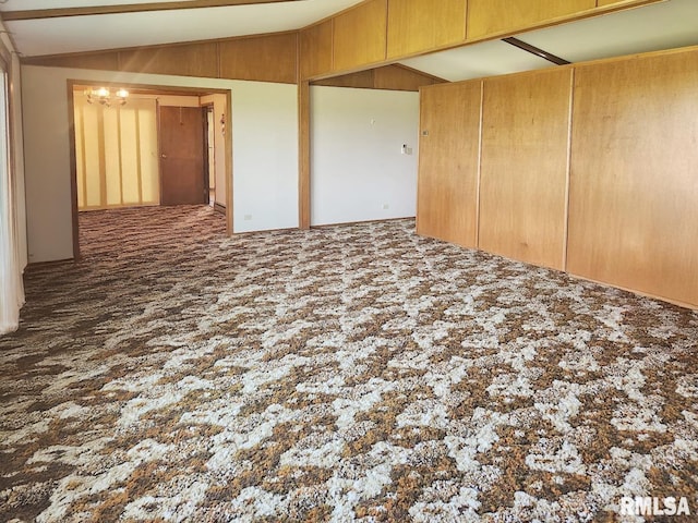 18223 N Slane Rd, Princeville, IL 61559 - empty room featuring vaulted ceiling
