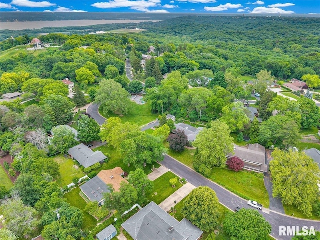 486 E High Point Dr, Peoria, IL 61614 - aerial view of property and surrounding area with a forest and nearby suburban area