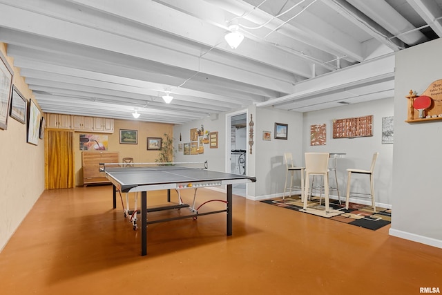 22 Cypress Pt, Pekin, IL 61554 - game room with finished concrete floors