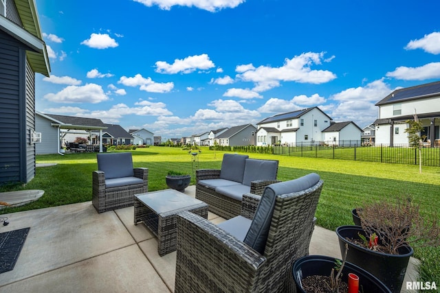 11306 N Joseph St, Dunlap, IL 61525 - view of patio featuring a residential view and an outdoor living space