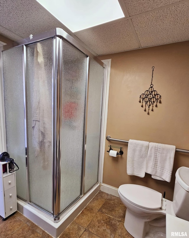 113 N Kickapoo St, Lincoln, IL 62656 - bathroom with toilet and a stall shower