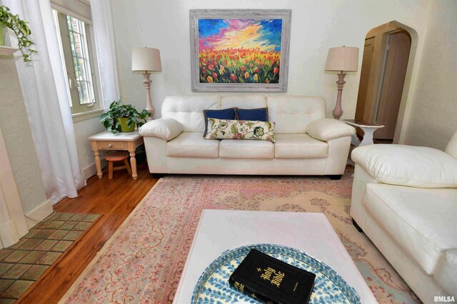 3307 N Biltmore Ave, Peoria, IL 61604 - living area featuring wood finished floors and baseboards