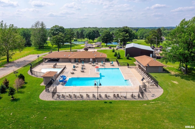 1111 Windy Hill Ct, Varna, IL 61375 - community pool featuring a patio