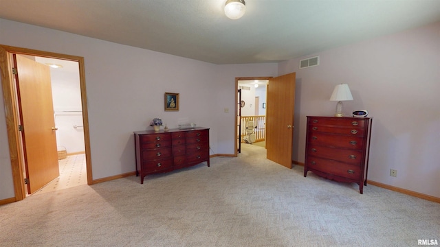 1111 Windy Hill Ct, Varna, IL 61375 - bedroom featuring light colored carpet, baseboards, and ensuite bath