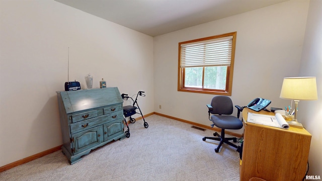1111 Windy Hill Ct, Varna, IL 61375 - office area with light carpet and baseboards
