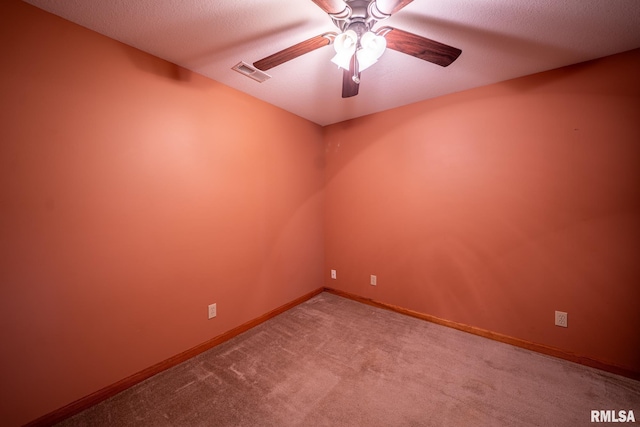 4627 S Queen Aleta Ct, Mapleton, IL 61547 - unfurnished room featuring ceiling fan, carpet, and baseboards
