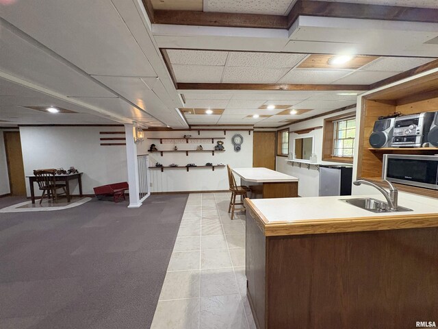 1326 N Hickory Hills Rd, Germantown Hills, IL 61548 - kitchen with stainless steel microwave and light countertops