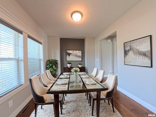 308 Pocono Ave, Morton, IL 61550 - dining space with wood finished floors and a textured ceiling