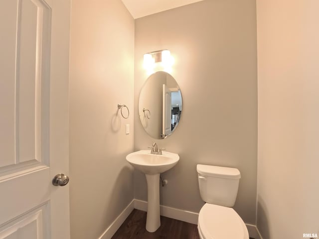 308 Pocono Ave, Morton, IL 61550 - bathroom featuring toilet and wood finished floors