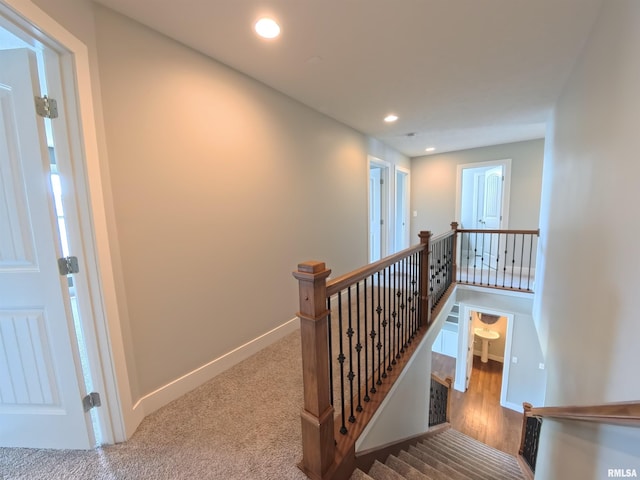 308 Pocono Ave, Morton, IL 61550 - stairway with carpet floors and recessed lighting