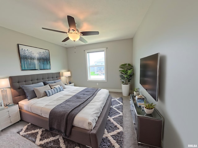 308 Pocono Ave, Morton, IL 61550 - carpeted bedroom with a ceiling fan and baseboards