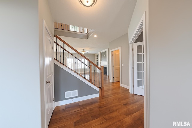 308 Pocono Ave, Morton, IL 61550 - entrance foyer with stairway, recessed lighting, and wood finished floors