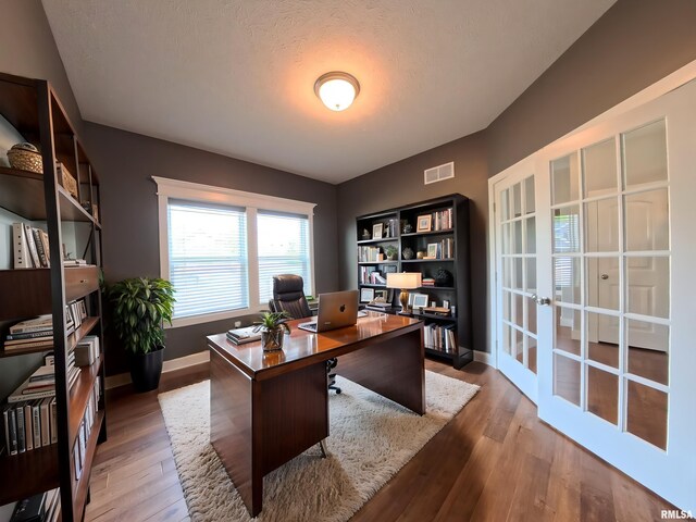 308 Pocono Ave, Morton, IL 61550 - home office with french doors and wood finished floors
