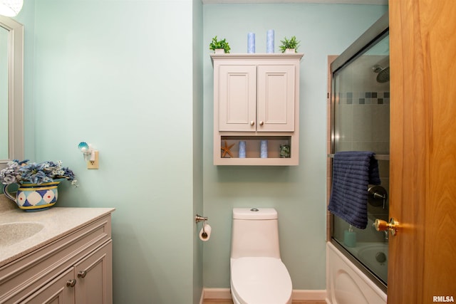 7019 Oak Run Dr, Dahinda, IL 61428 - bathroom with vanity and enclosed tub / shower combo