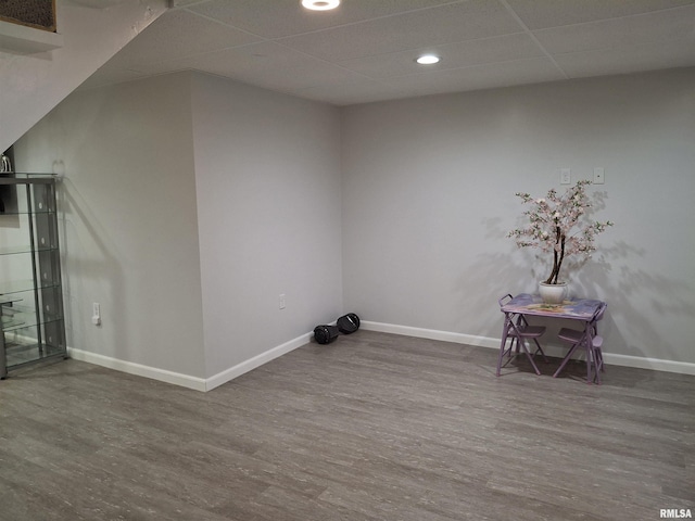 2604 W Kansas St, Peoria, IL 61604 - additional living space with wood finished floors and recessed lighting