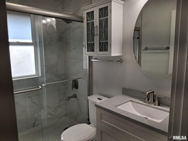 2604 W Kansas St, Peoria, IL 61604 - full bathroom featuring a marble finish shower and vanity
