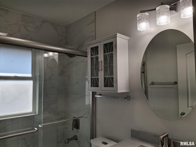2604 W Kansas St, Peoria, IL 61604 - full bath featuring a shower with shower door and vanity