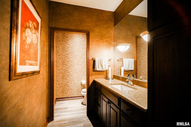 241 Birch Pl, Kewanee, IL 61443 - full bath with vanity and wood finished floors