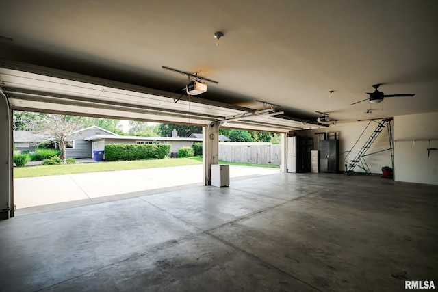 241 Birch Pl, Kewanee, IL 61443 - garage featuring a garage door opener