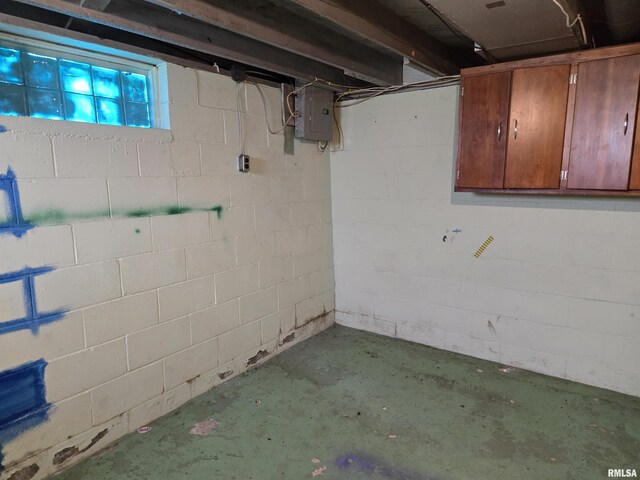 904 E Elm St, Canton, IL 61520 - basement with electric panel